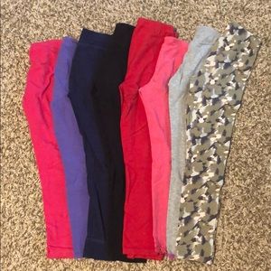 8 pairs of girls leggings